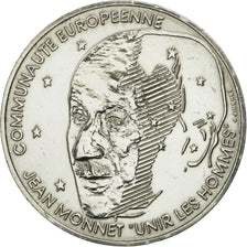 France, Jean Monnet, 100 Francs, 1992, AU(50-53), Silver, KM:1120, Gadoury:907