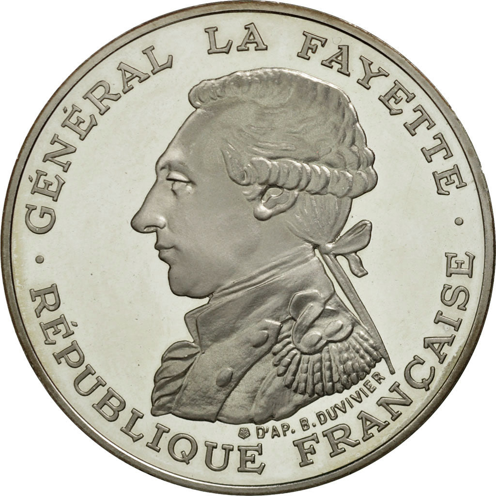 France, 100 Francs, 1987, MS(65-70), Silver, KM:962a, Gadoury:902