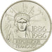France, Statue de la Liberté, 100 Francs, 1986, TTB+, Argent, KM:960,Gad 901