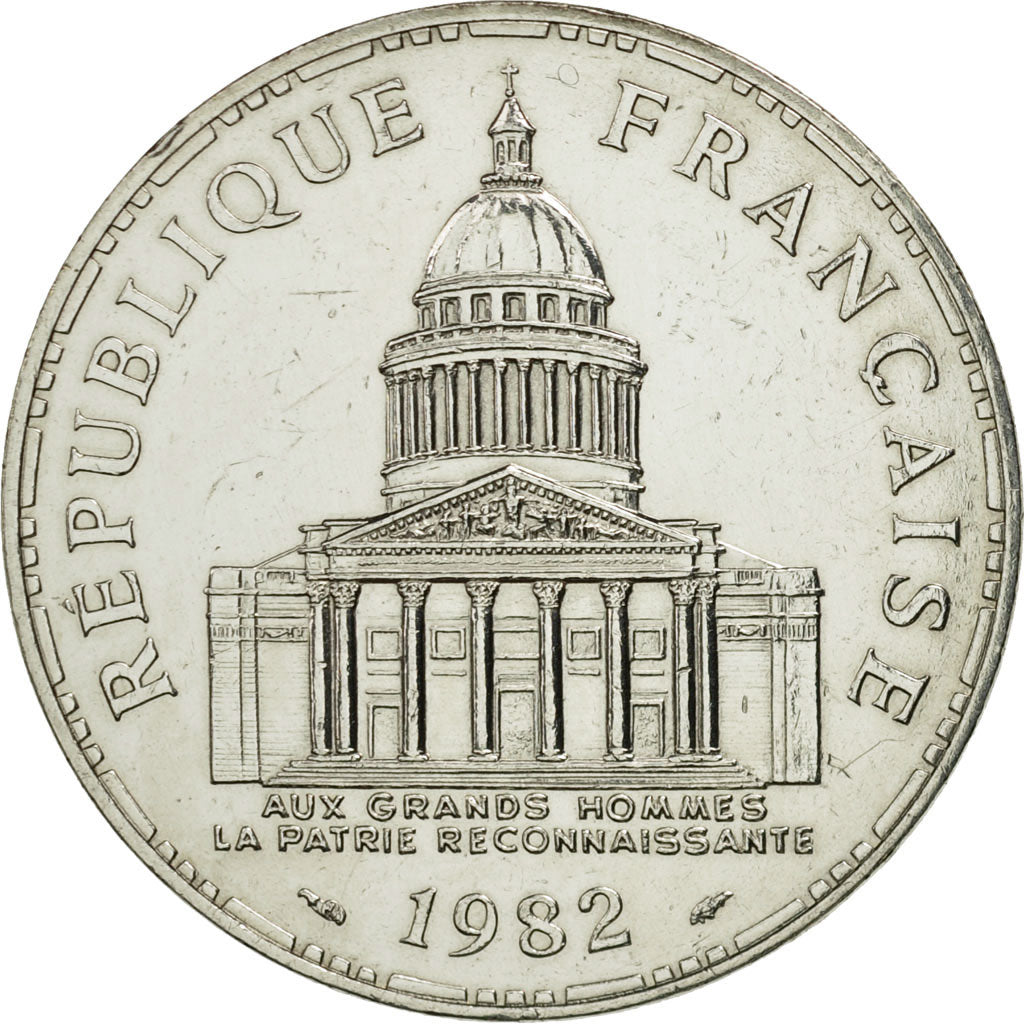France, Panthéon, 100 Francs, 1982, Paris, EF(40-45), Silver, KM:951.1