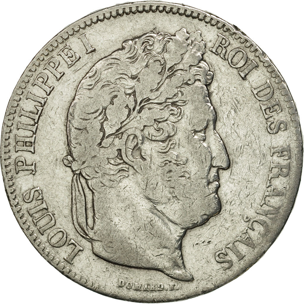 France, Louis-Philippe, 5 Francs, 1834, Paris, VF(20-25), Silver, KM:749.1