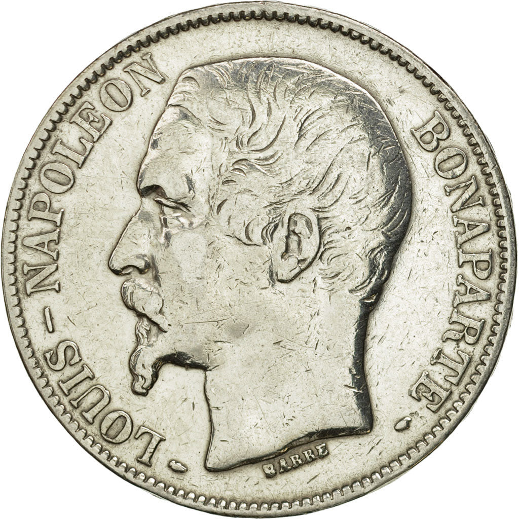 France, Napoléon III, 5 Francs, 1852, Paris, TB, Argent, KM:773.1, Gadoury:726