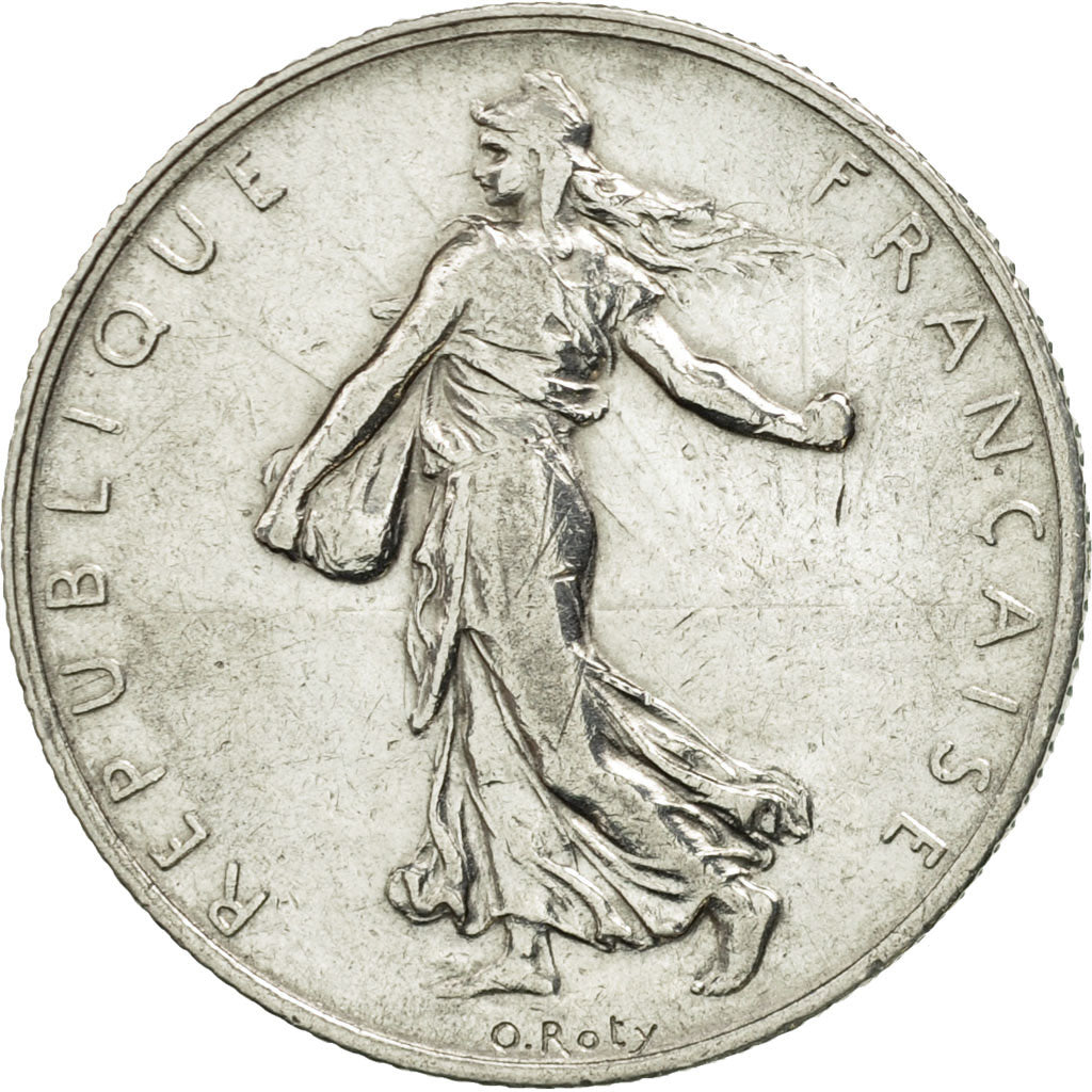Coin, France, Semeuse, 2 Francs, 1909, Paris, AU(50-53), Silver, KM:845.1