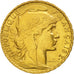Moneda, Francia, Marianne, 20 Francs, 1908, MBC+, Oro, KM:857, Gadoury:1064a