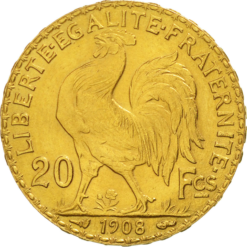 Monnaie, France, Marianne, 20 Francs, 1908, TTB+, Or, KM:857, Gadoury:1064a