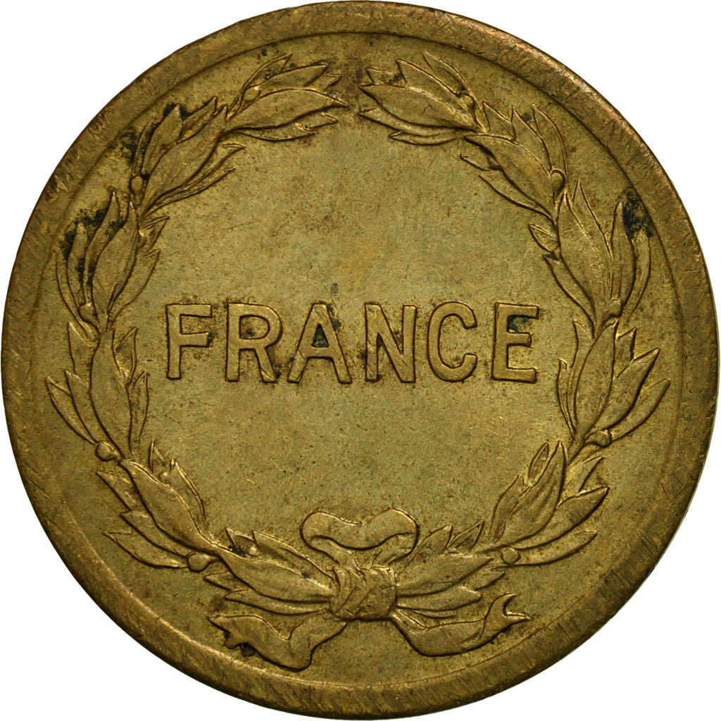 Monnaie, France, France Libre, 2 Francs, 1944, Philadelphie, TTB+, Laiton
