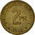Moneda, Francia, France Libre, 2 Francs, 1944, Philadelphia, MBC+, Latón