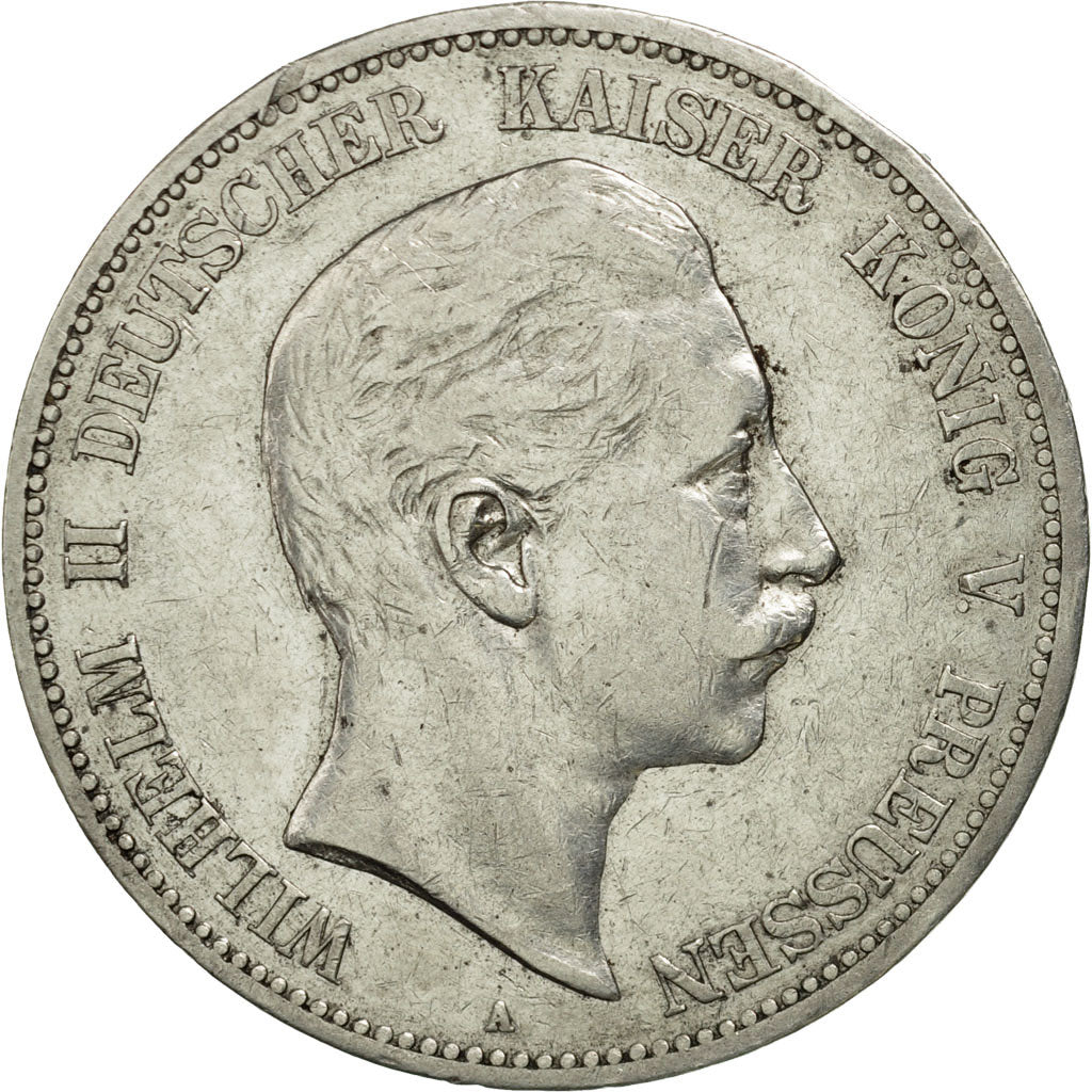 Coin, German States, PRUSSIA, Wilhelm II, 5 Mark, 1903, Berlin, EF(40-45)