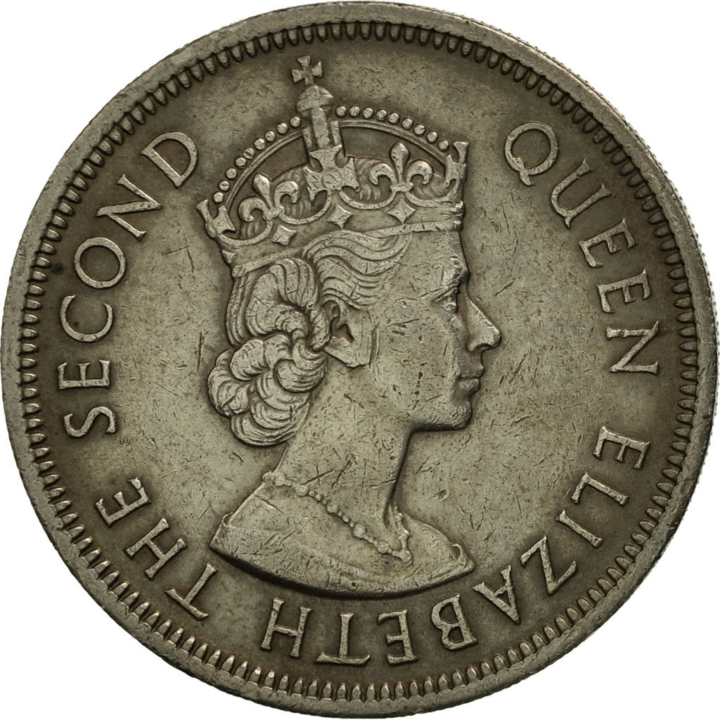 Coin, Hong Kong, Elizabeth II, Dollar, 1973, EF(40-45), Copper-nickel, KM:35
