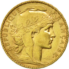 France, Marianne, 20 Francs, 1904, Paris, AU(50-53), Gold, KM:847, Gadoury:1064