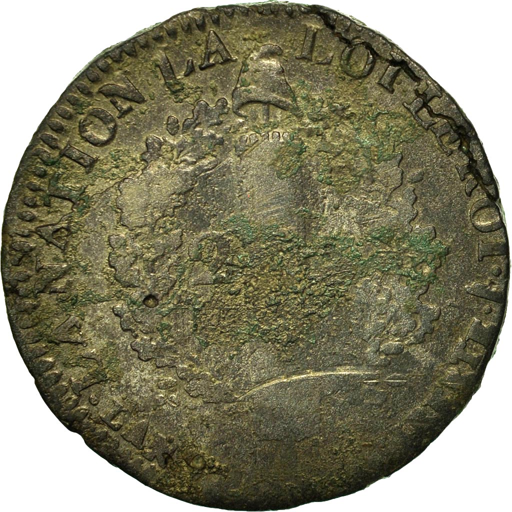 Monnaie, France, 2 Sols, 1793, Arras, B+, Bronze, Gadoury:25