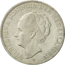 Coin, Netherlands, Wilhelmina I, 2-1/2 Gulden, 1929, AU(50-53), Silver, KM:165