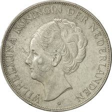 Netherlands, Wilhelmina I, 2-1/2 Gulden, 1938, EF(40-45), Silver, KM:165