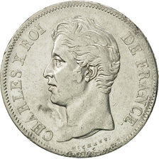 France, Charles X, 5 Francs, 1828, Paris, F(12-15), Silver, KM:728.1