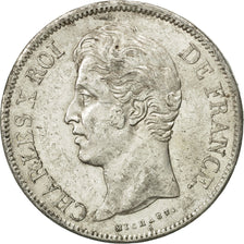 France, Charles X, 5 Francs, 1828, Paris, EF(40-45), Silver, KM:728.1