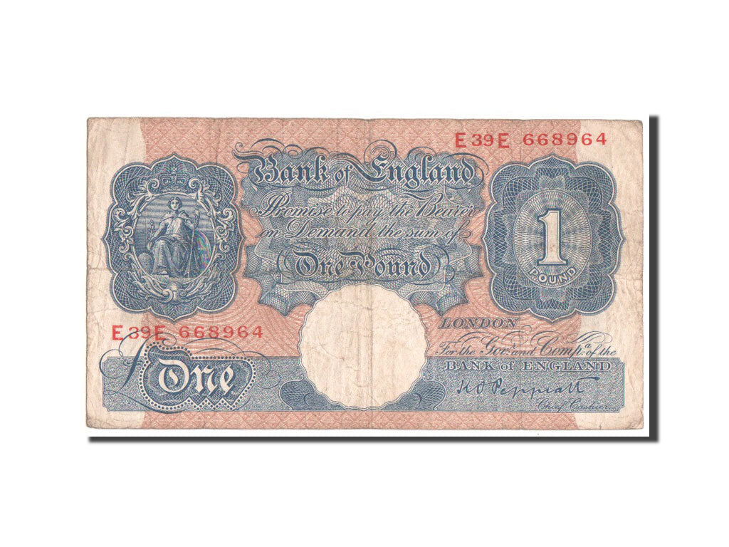 Great Britain, 1 Pound, 1940, KM #367a, EF(40-45), EE