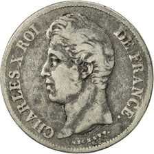 Frankreich, Charles X, 5 Francs, 1828, Lyon, SGE+, Silber, KM:728.4, Gadoury:644