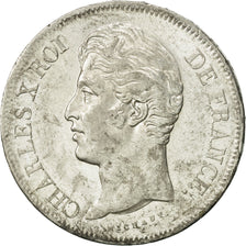 France, Charles X, 5 Francs, 1827, Lille, EF(40-45), Silver, KM:728.13