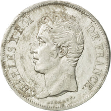 France, Charles X, 5 Francs, 1828, Lille, TTB, Argent, KM:728.13, Gadoury:644