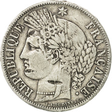 Coin, France, Cérès, 5 Francs, 1850, Strasbourg, VF(20-25), Silver, KM:761.2