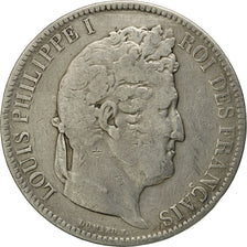 Coin, France, Louis-Philippe, 5 Francs, 1831, Strasbourg, VF(20-25), Silver