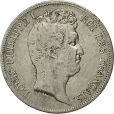 Moneta, Francia, Louis-Philippe, 5 Francs, 1831, Perpignan, MB, Argento