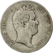 Coin, France, Louis-Philippe, 5 Francs, 1831, Perpignan, F(12-15), Silver