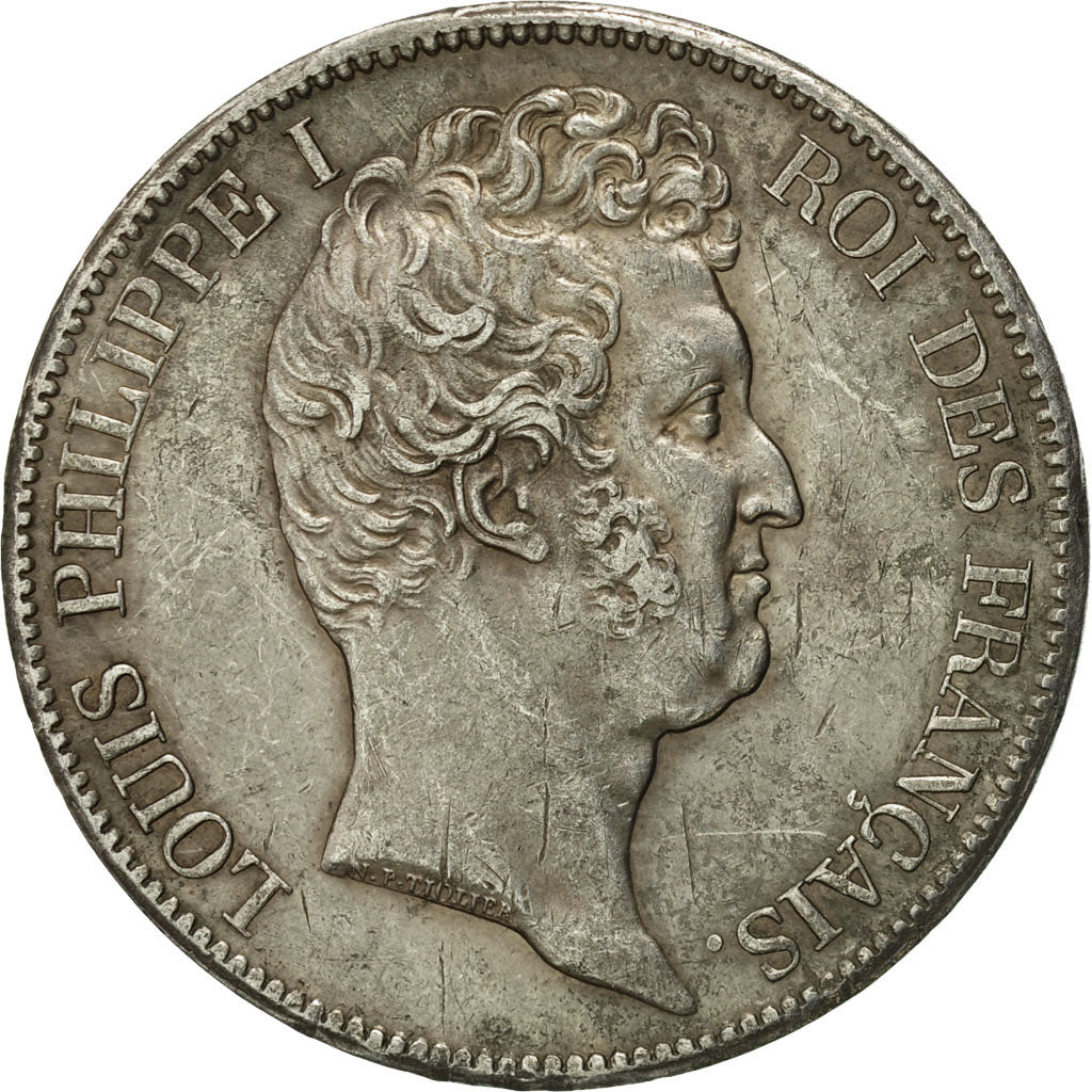 Coin, France, Louis-Philippe, 5 Francs, 1831, Lille, AU(50-53), Silver