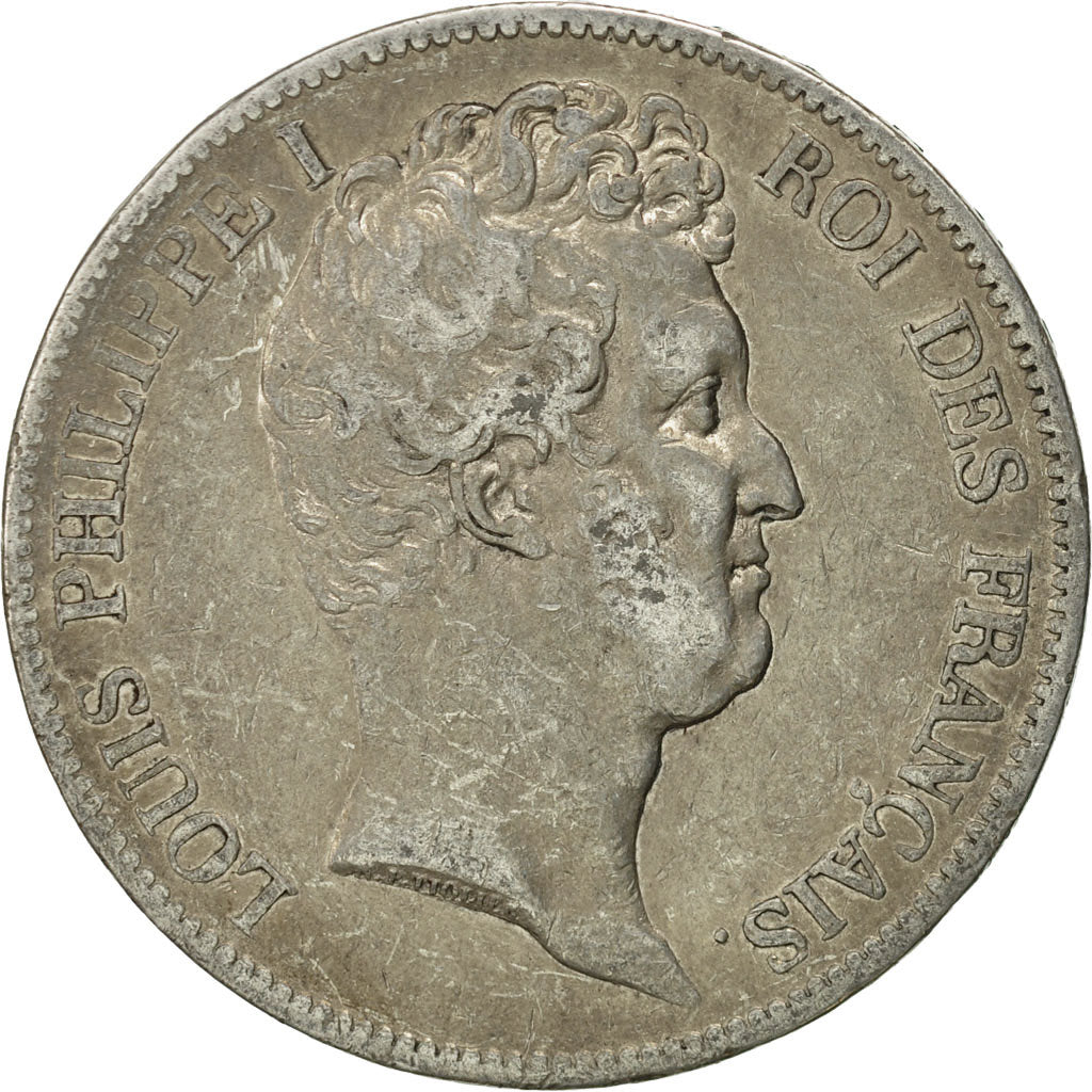 Coin, France, Louis-Philippe, 5 Francs, 1830, Nantes, VF(20-25), Silver