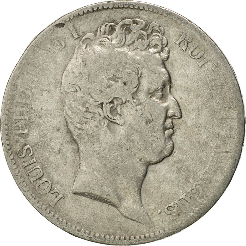 Moneta, Francia, Louis-Philippe, 5 Francs, 1831, Limoges, B+, Argento, KM:735.6