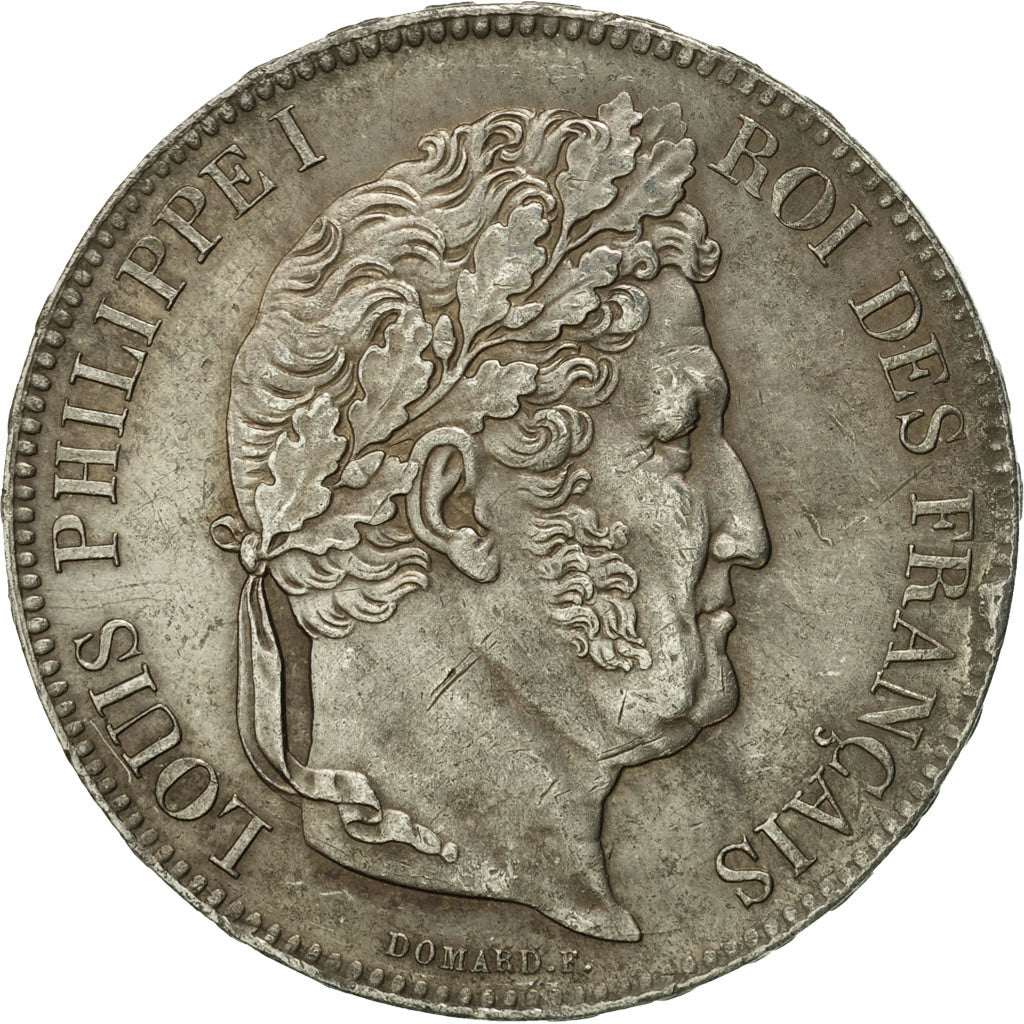 Coin, France, Louis-Philippe, 5 Francs, 1832, Lille, AU(55-58), Silver