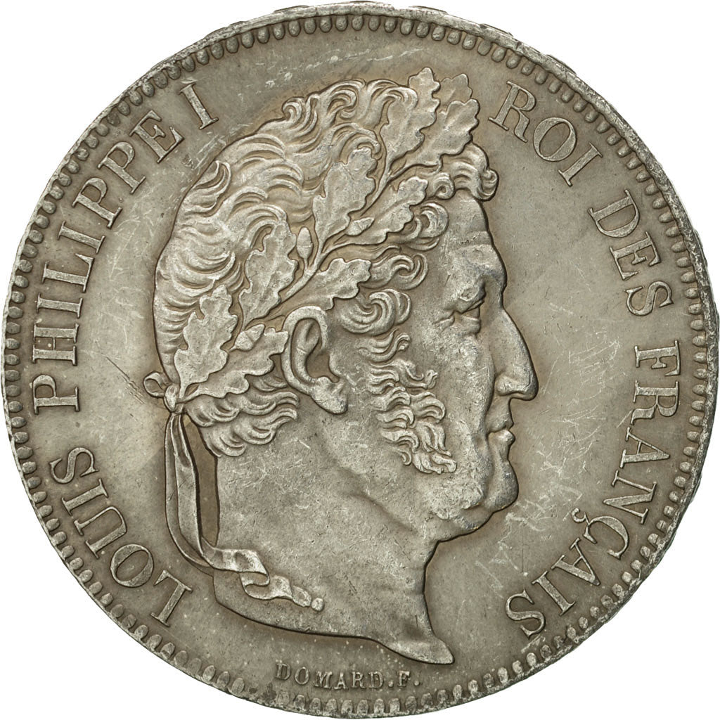Coin, France, Louis-Philippe, 5 Francs, 1832, Lille, AU(55-58), Silver