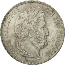 Coin, France, Louis-Philippe, 5 Francs, 1832, Lille, AU(55-58), Silver