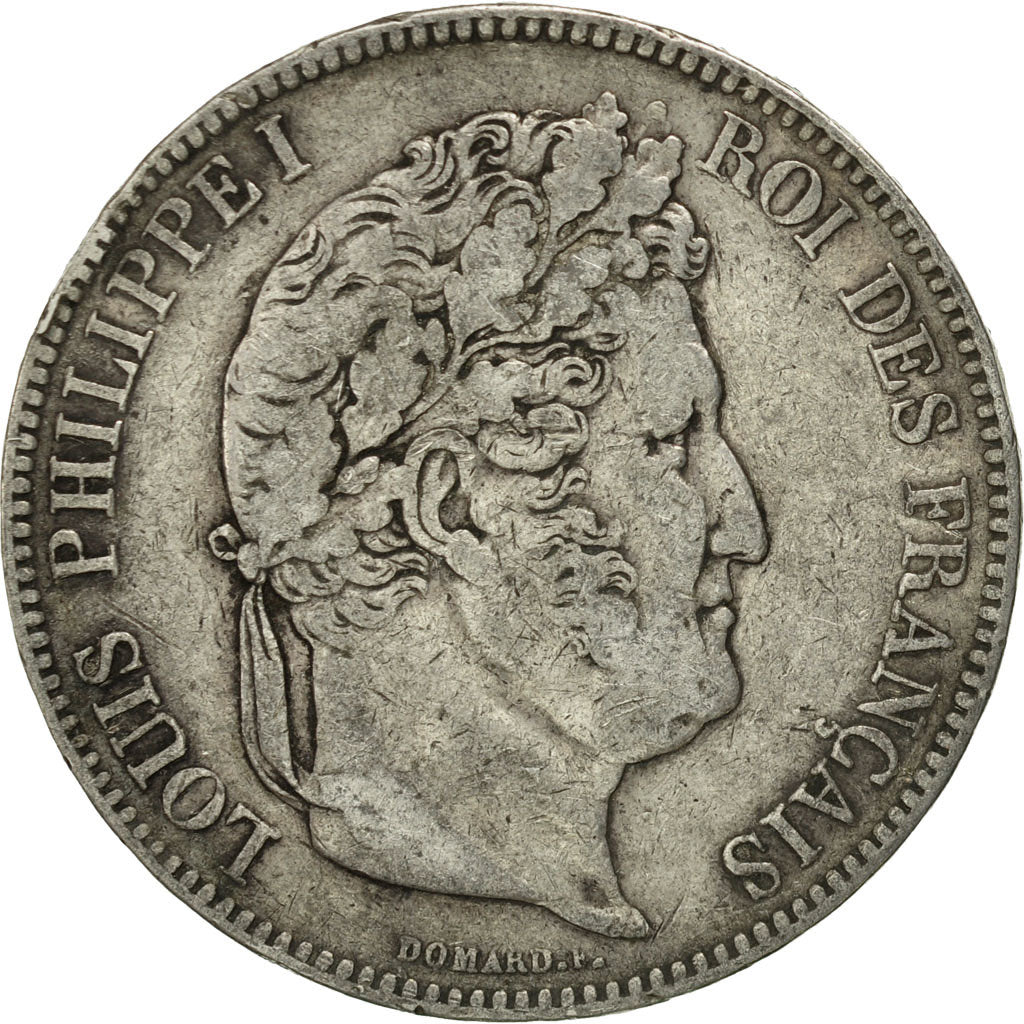 France, Louis-Philippe, 5 Francs, 1833, Bayonne, VF(30-35), Silver, KM:749.8