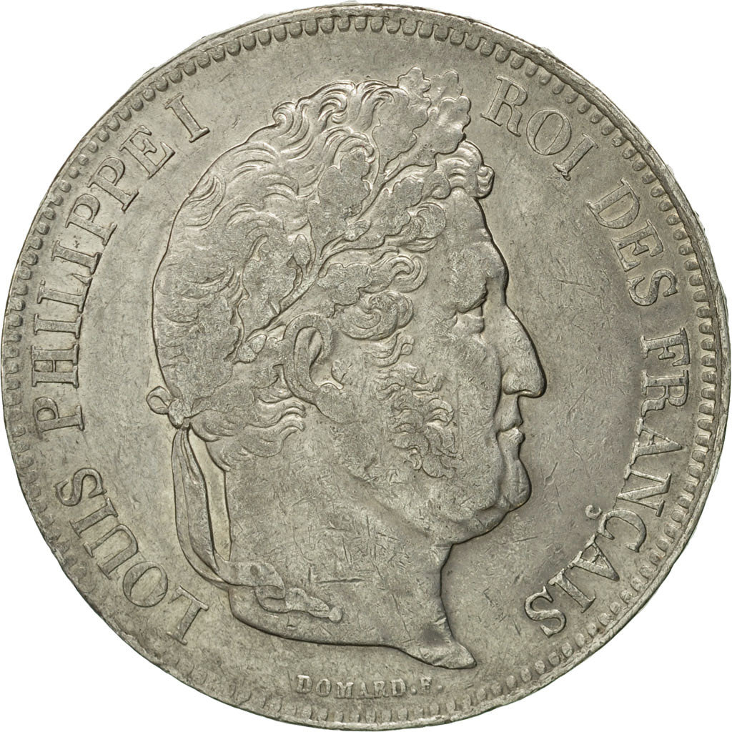 Coin, France, Louis-Philippe, 5 Francs, 1835, Limoges, EF(40-45), Silver