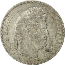 Coin, France, Louis-Philippe, 5 Francs, 1835, Bordeaux, EF(40-45), Silver