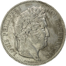 Coin, France, Louis-Philippe, 5 Francs, 1843, Lille, AU(50-53), Silver
