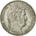 Moneta, Francia, Louis-Philippe, 5 Francs, 1844, Rouen, BB, Argento, KM:749.2