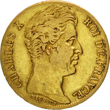 Coin, France, Charles X, 20 Francs, 1825, Paris, EF(40-45), Gold, KM:726.1