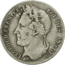 Coin, Belgium, Leopold I, 1/2 Franc, 1834, VF(30-35), Silver, KM:6