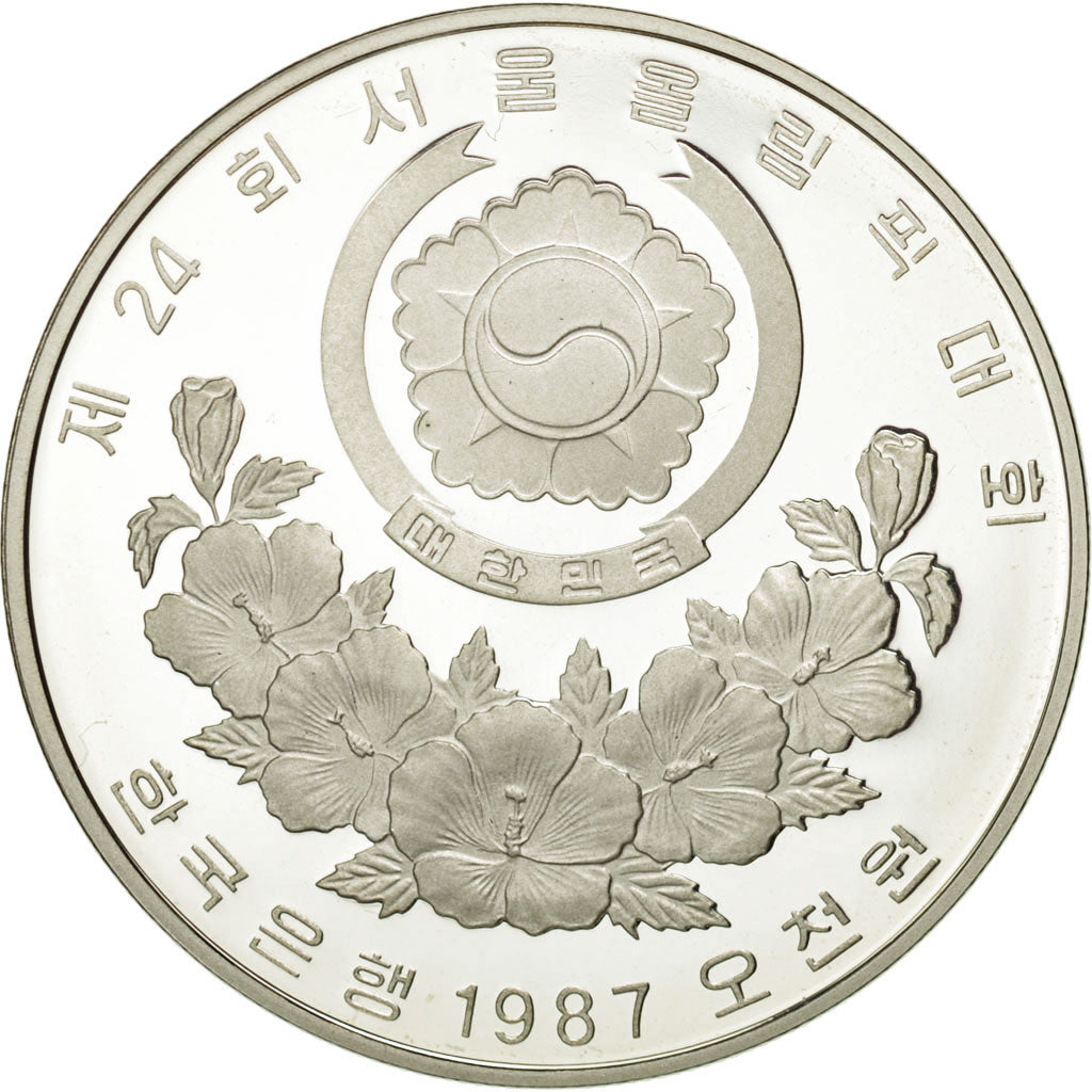 Coin, KOREA-SOUTH, 5000 Won, 1987, MS(65-70), Silver, KM:61
