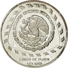 Mexico, 5 Pesos, 1998, Mexico City, MS(63), Silver, KM:665