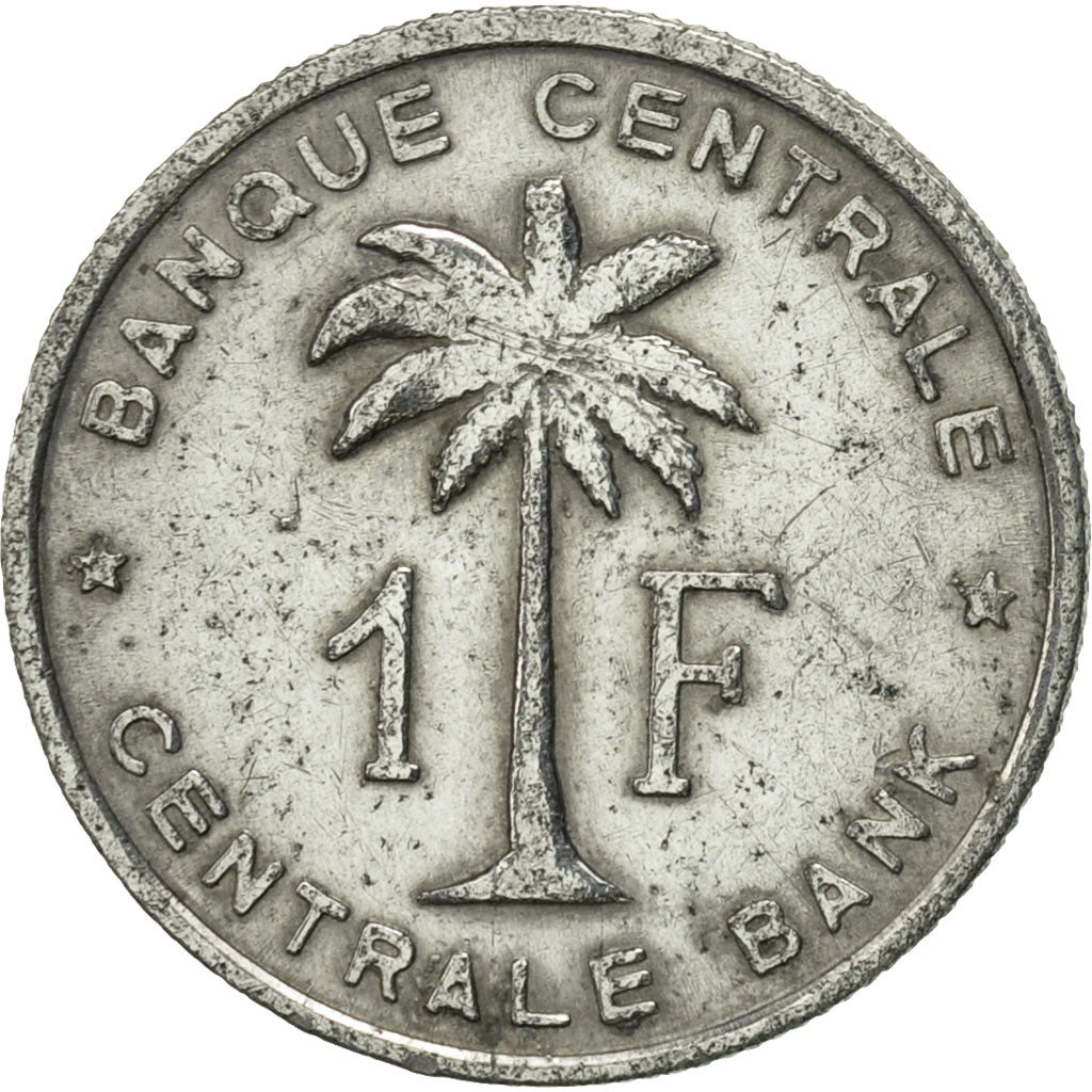 Coin, Belgian Congo, RUANDA-URUNDI, Franc, 1958, AU(50-53), Aluminum, KM:4