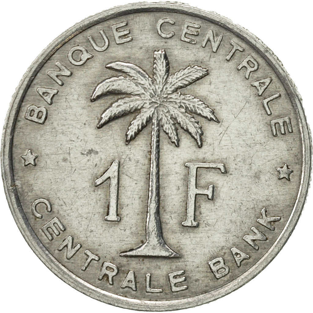 Belgian Congo, RUANDA-URUNDI, Franc, 1959, AU(50-53), Aluminum, KM:4