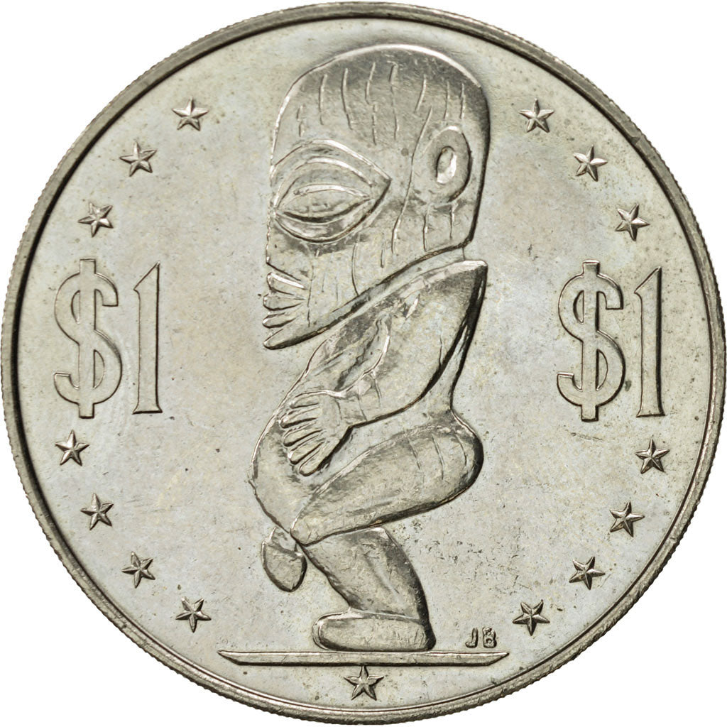 Cook Islands, Elizabeth II, Dollar, 1973, AU(55-58), Copper-nickel, KM:7