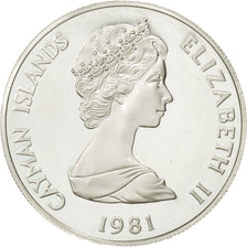 Coin, Cayman Islands, Elizabeth II, Dollar, 1981, MS(60-62), Silver, KM:6