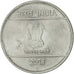 Münze, INDIA-REPUBLIC, 2 Rupees, 2008, VZ+, Stainless Steel, KM:327