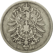 GERMANY - EMPIRE, Wilhelm I, Mark, 1876, Berlin, VF(30-35), Silver, KM:7