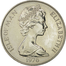 Munten, Eiland Man, Elizabeth II, Crown, 1976, Pobjoy Mint, PR, Copper-nickel