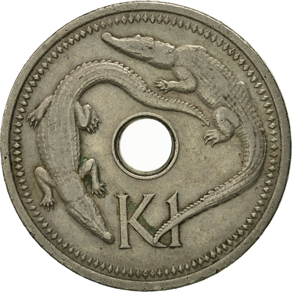 Moneda, Papúa-Nueva Guinea, Kina, 1995, MBC, Cobre - níquel, KM:6